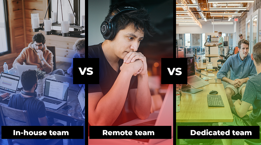 In-house team vs Remote team vs Dedicated team- Which model is the best for a startup