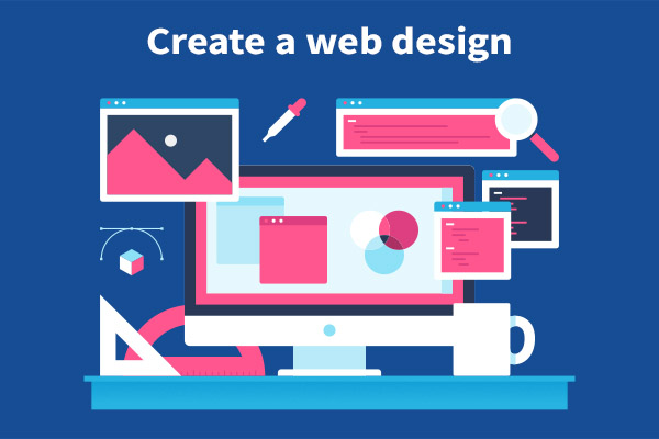 create a web design set