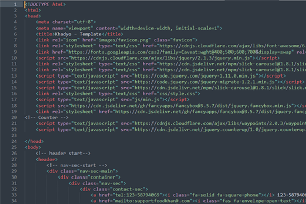 HTML Coding in Sublime text editor