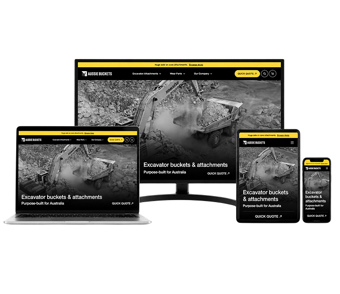 Aussie Buckets – Excavator Attachments Digital Transformation