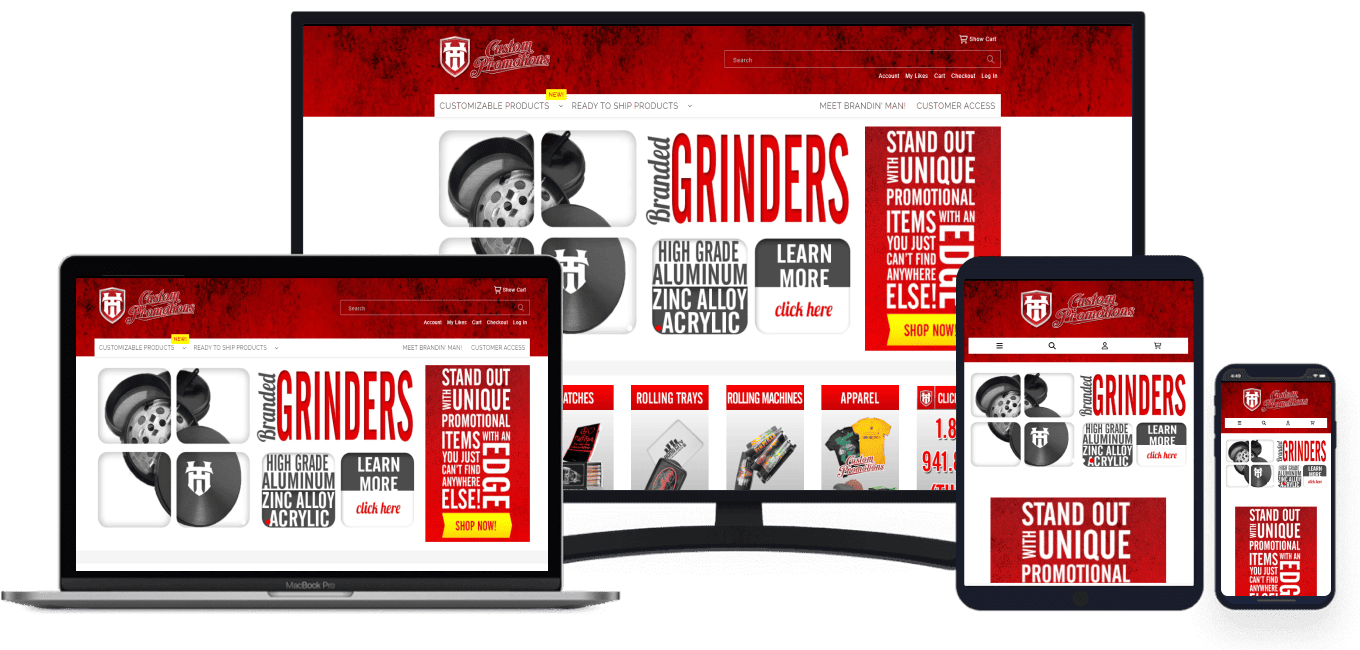 TH Custom Promos Shopify Web design Portfolio