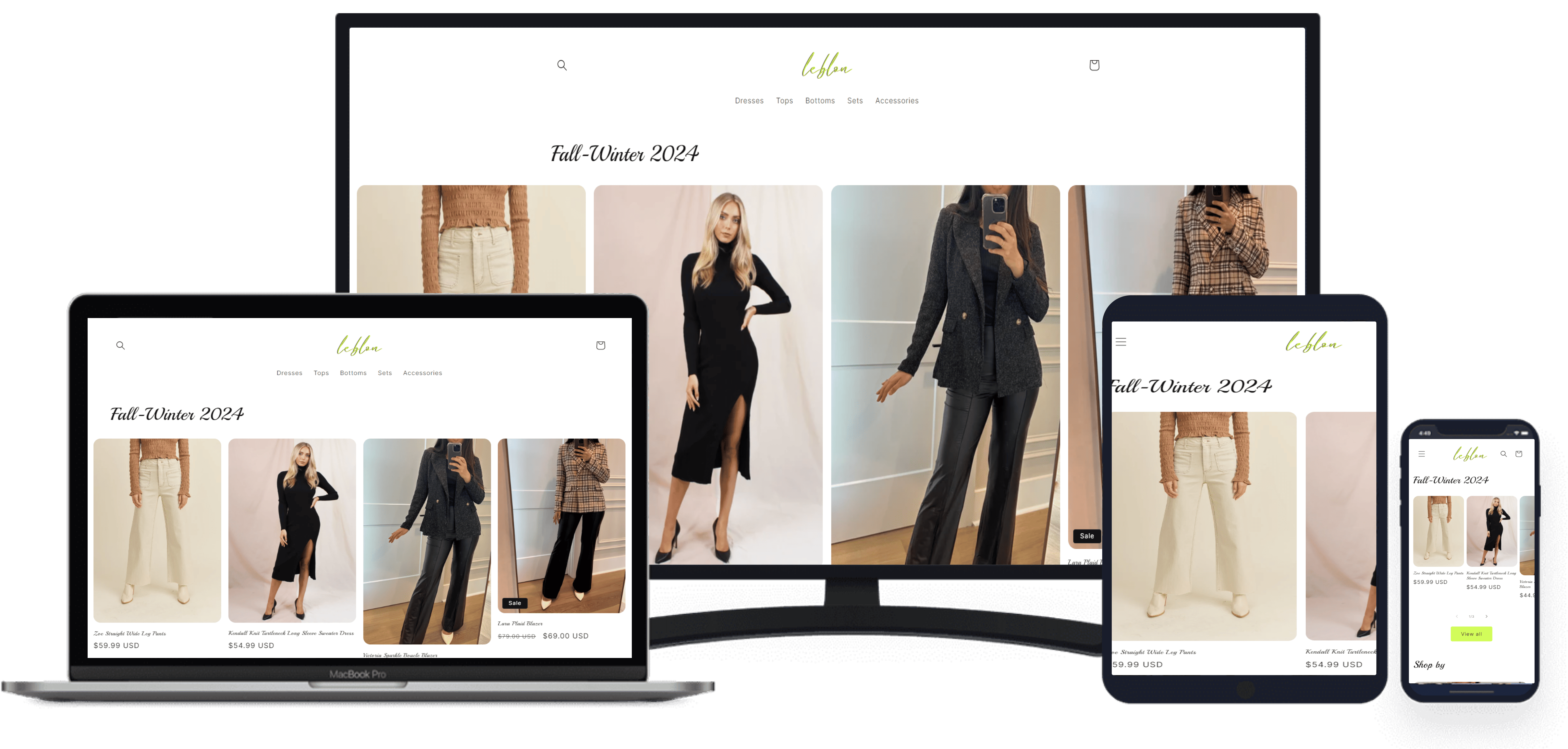 shopleblon shopify website design Portfolio