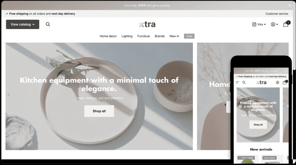 Minimal theme