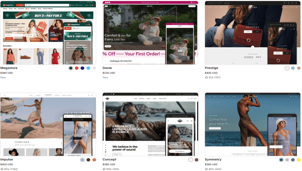 Paid themes