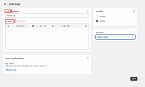 How to Add Pages in Shopify : Step-by-Step Guide