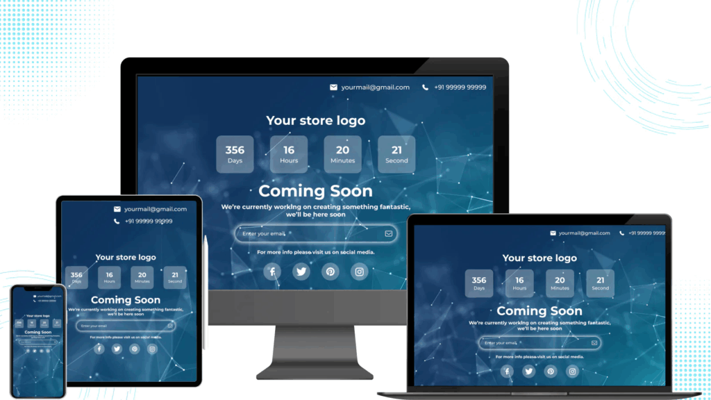 Example Shopify Coming Soon theme