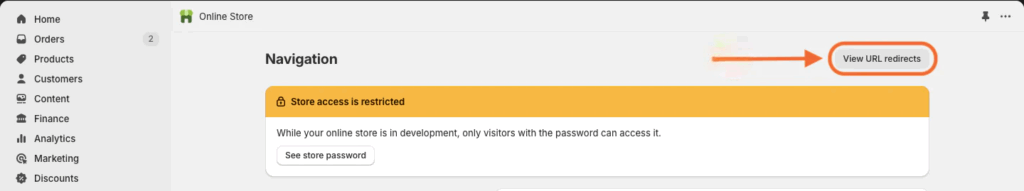 Redirect 2 for 404 Error in Shopify