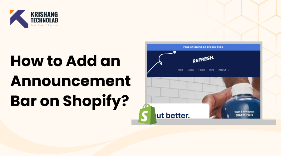 How to Add an Announcement Bar on Shopify