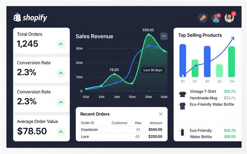 Shopify sales dashboard Shopify sales dashboard