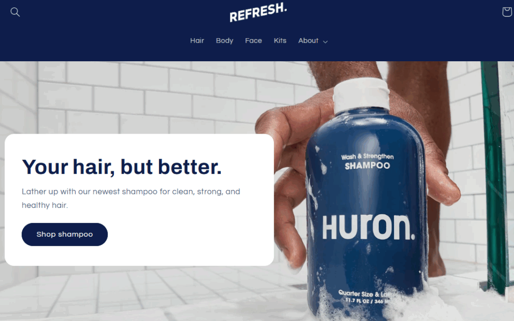 Refresh best free theme – modern minimalist Shopify store design Refresh best free theme – modern minimalist Shopify store design