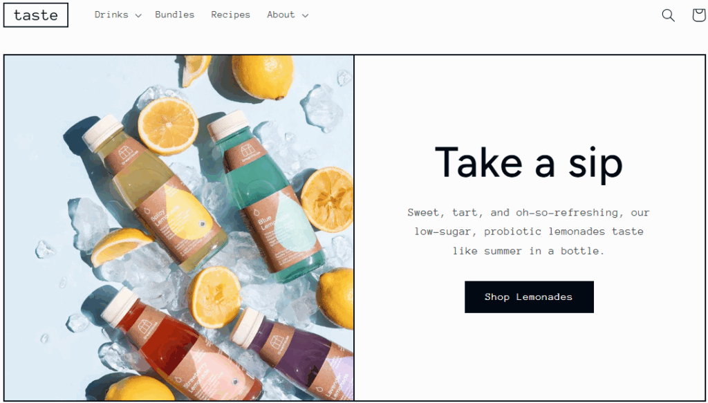 Taste best Shopify free theme preview for food and beverage stores Taste best Shopify free theme preview for food and beverage stores