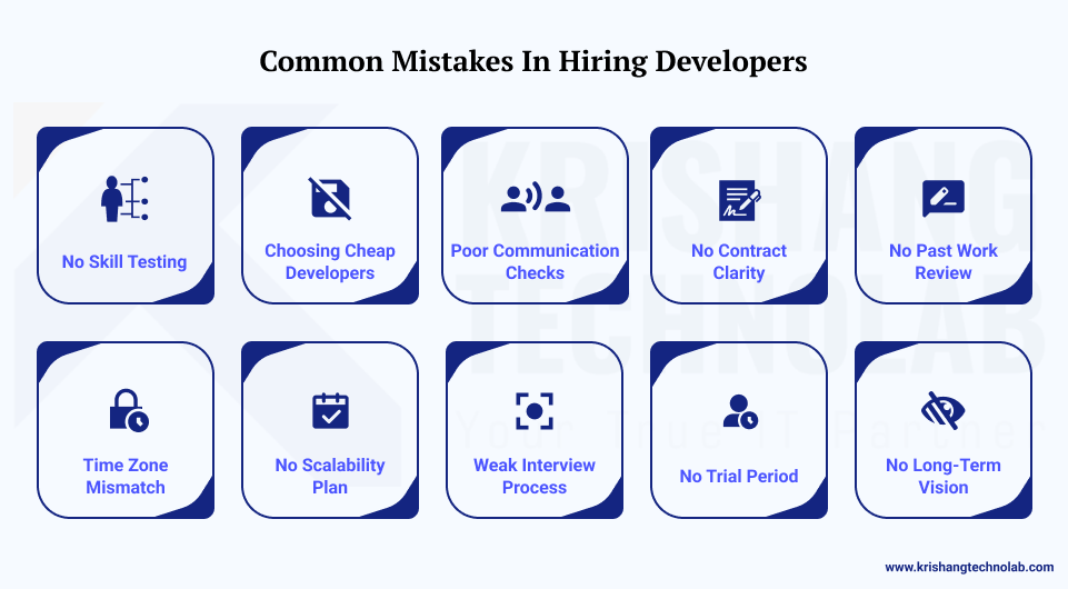 Common Mistakes for Hiring Developers