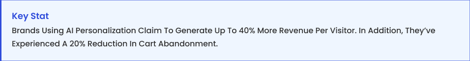 AI personalization increases revenue AI personalization increases revenue