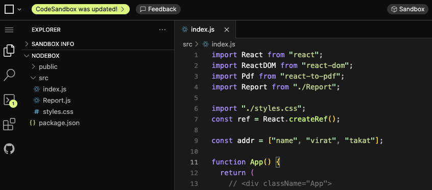 CodeSandbox