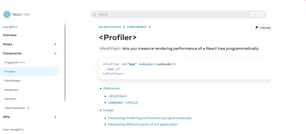 React Profiler
