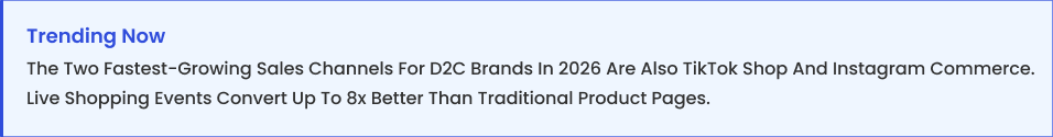 Social commerce drives D2C growth Social commerce drives D2C growth