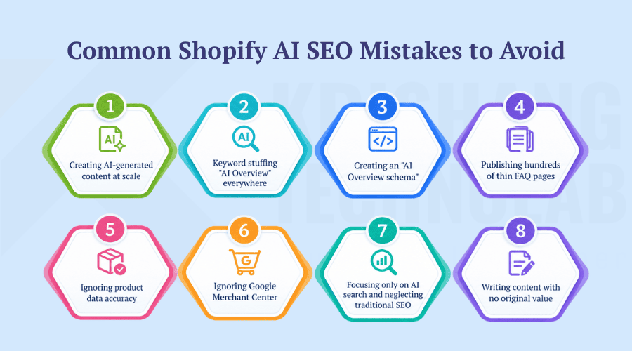 Common Shopify AI SEO Mistakes to Avoid Common Shopify AI SEO Mistakes to Avoid