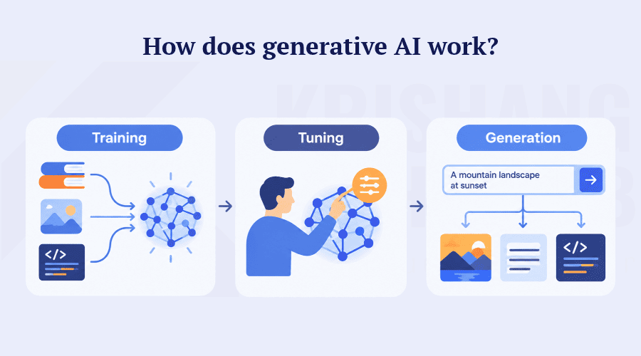 How does generative AI work